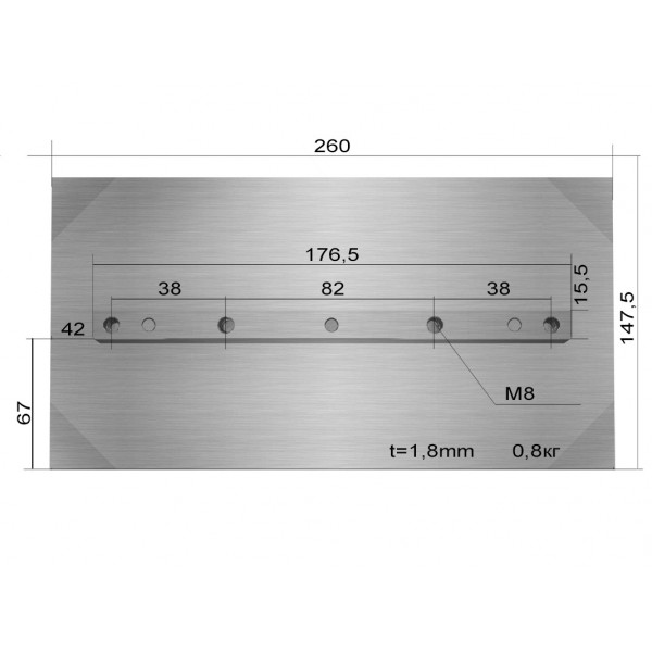 Лопасти 800 для TSS DMD1000 (к-т из 4 лопастей)